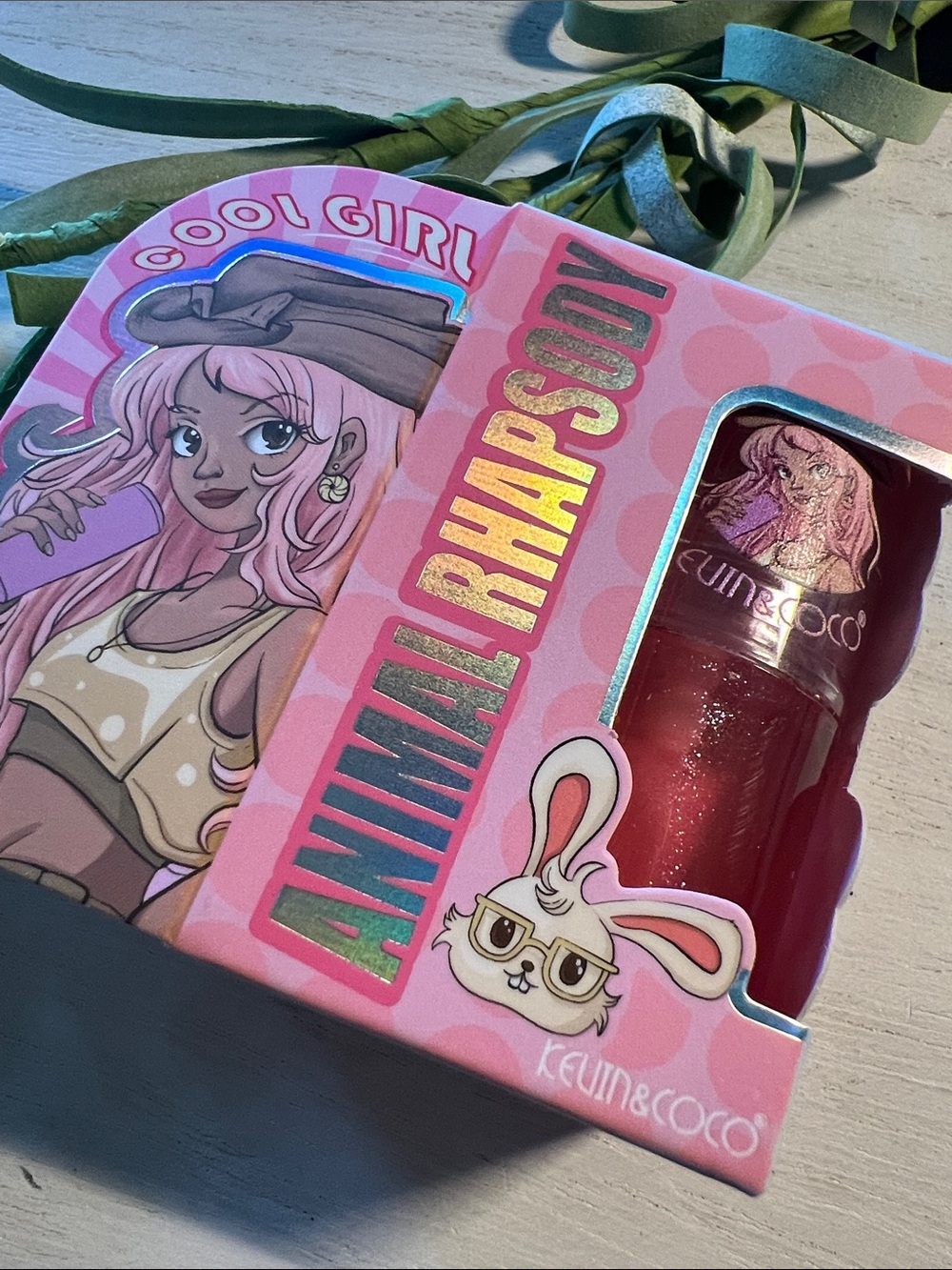 Kevin & CoCo pink lip oil